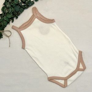 NWT City Mouse Soft Rose Tank Bodysuit size 9-12M